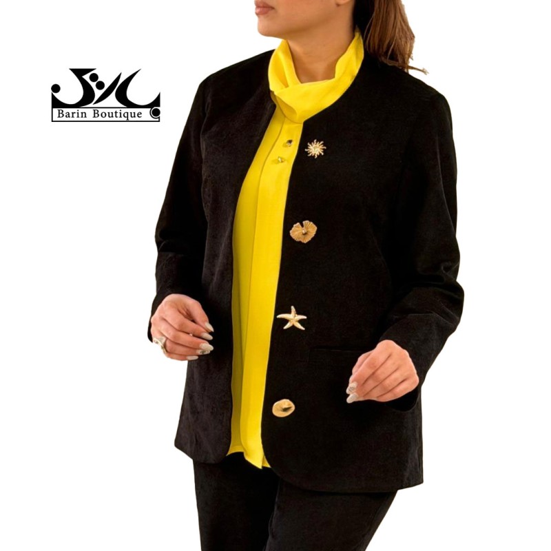 ست کت و شلوار مخمل کبریتی