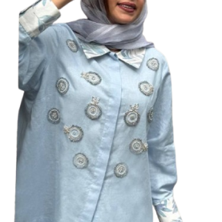شومیز نخی جواهردوزی