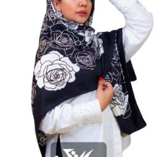 روسری ساتن (ابریشم) کجراه