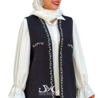 وست زنانه مشکی ارا