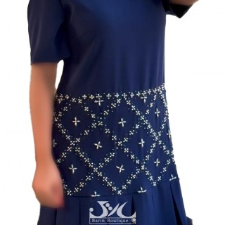 پیراهن مجلسی جواهردوزی