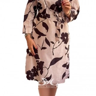 پیراهن مجلسی ژاکارد چاپی یاسمین