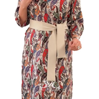 پیراهن زنانه طرحدار پایین پیلیسه