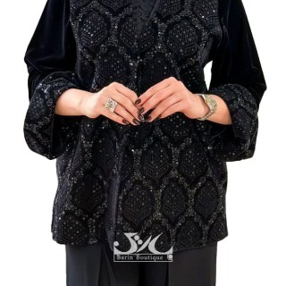 کت مجلسی مخمل و پولک