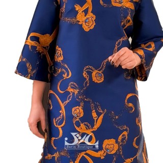 پیراهن مجلسی ژاکارد سنگدوزی