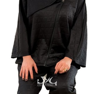 ست زنانه هودی شلوار زیپ دار