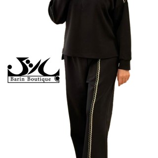 ست بلوز شلوار زیپ دار