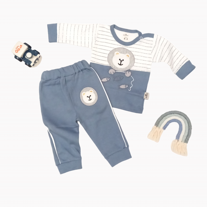 بلوز و شلوارک پسرانه خرس و ماهی