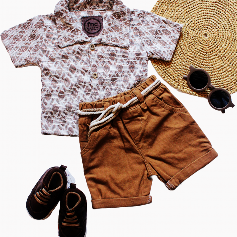 ست پیراهن و شلوارک پسرانه