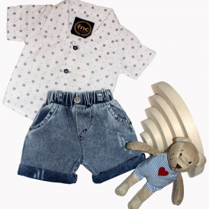 ست پیراهن و شلوارک پسرانه