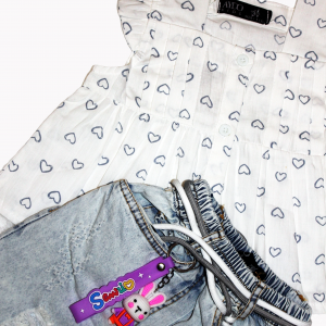 ست تاپ و شلوارک دخترانه