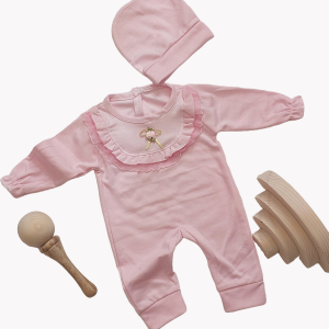 سرهمی کلاه دار دخترانه گل دار