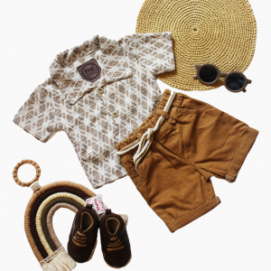 ست پیراهن و شلوارک پسرانه