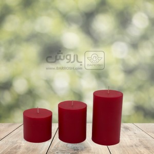 شمع استوانه ای رنگی قطر ۷ سانت برند تاج