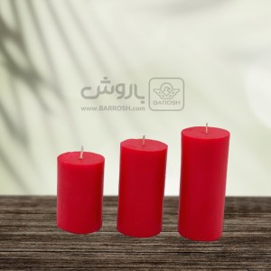 شمع استوانه ای رنگی قطر 5 سانت برند تاج