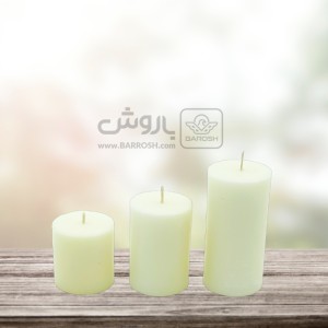 شمع استوانه ای سفید قطر 5 سانت برند تاج
