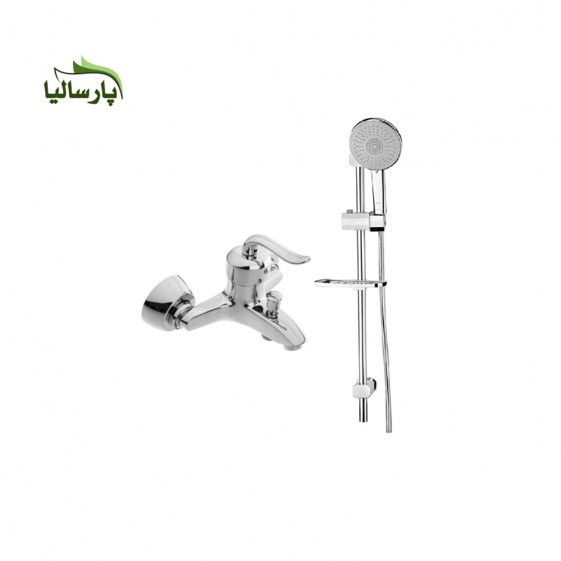 مجموعه دو عددی شیر حمام مدل قاجاری و علم دوش