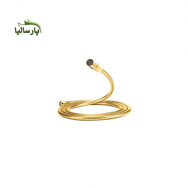 شلنگ توالت ریز بافت  طلایی