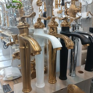 شیر روشویی پایه بلند سکه مدل هلن