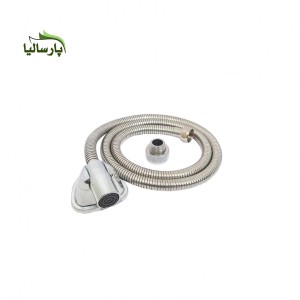 شلنگ توالت ریز بافت دارای یک سر برنج