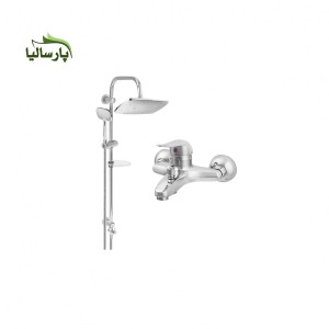 مجموعه 2 عددی شیر حمام و علم دوش دو کاره رسوبگیر