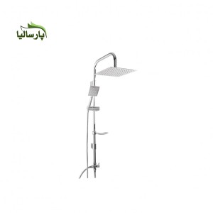 مجموعه دو عددی شیر حمام مدل قاجاری و علم دوش استیل