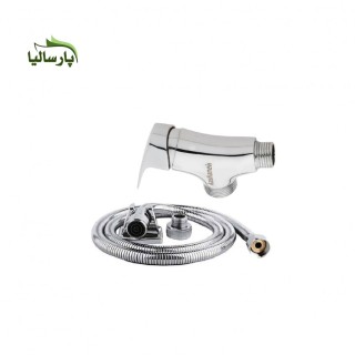 مجموعه دو عددی شیر توالت دیواری به همراه شلنگ