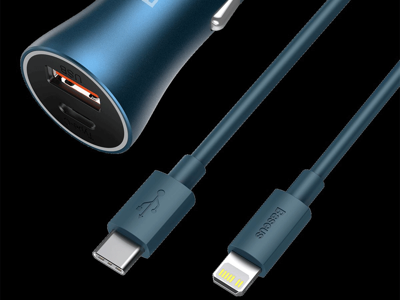 شارژ فندکی سریع TZCCJD03 بیسوس Baseus Golden Contactor Pro Dual Quick