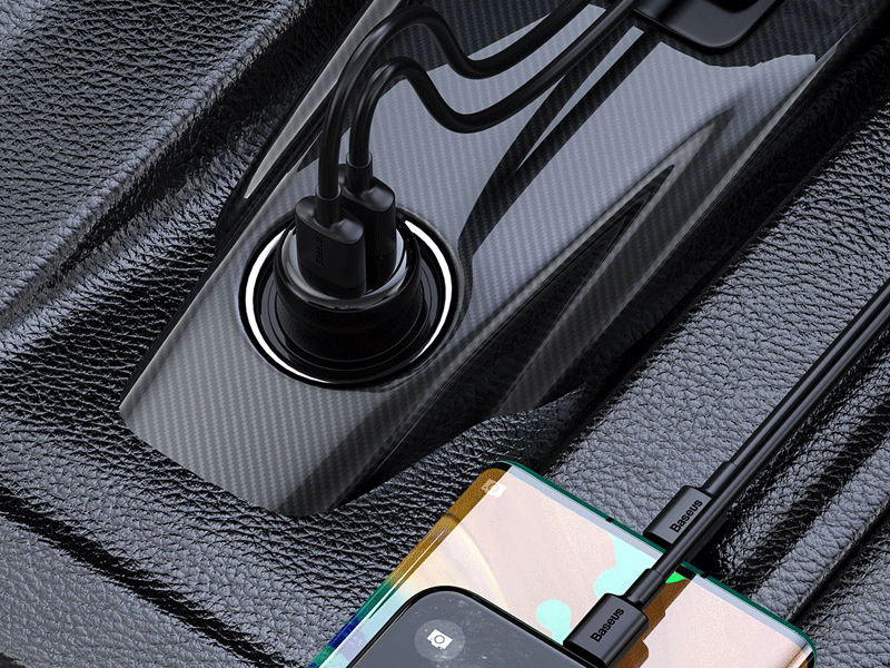 شارژر فندکی و پخش کننده بلوتوث بیسوس Baseus T typed S16 wireless MP3