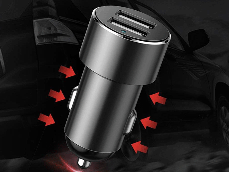 شارژر فندکی بیسوس Baseus High Efficiency One to Two Cigarette Lighter ...
