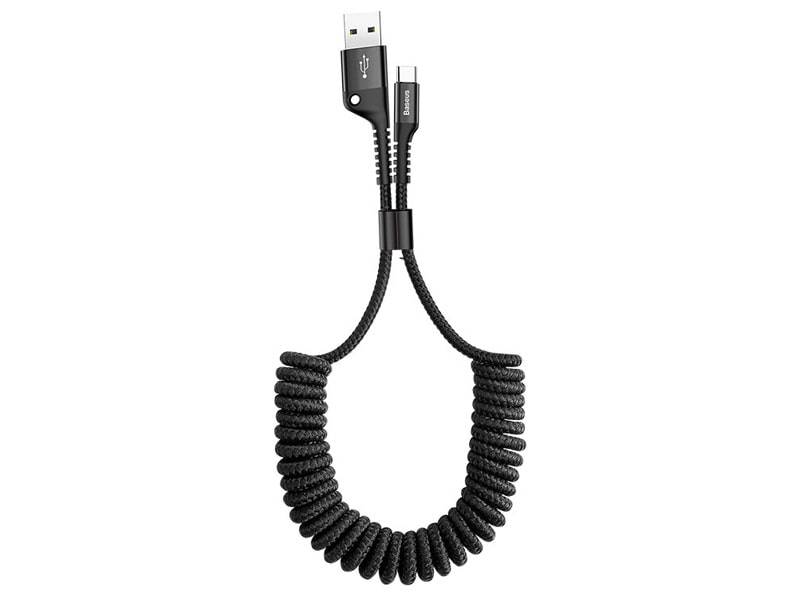 کابل شارژ و انتقال داده تلفنی بیسوس Baseus Fish eye Spring type-C Cable