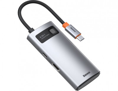 هاب HUB سری 4 در 1 چند منظوره Baseus Metal Gleam