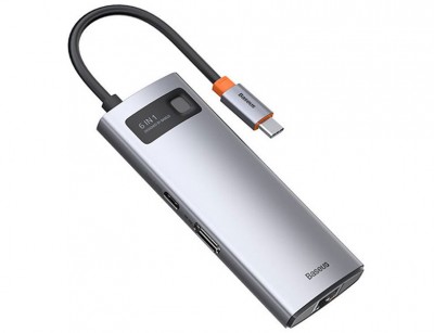 هاب HUB سری 6 در 1 چند منظوره Baseus Metal Gleam