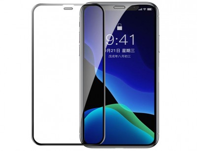 محافظ صفحه نمایش شیشه ای تمام صفحه Baseus tempered glass SGAPIPH58-WD01 برای iPX/XS 5.8inch