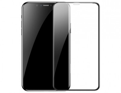 محافظ صفحه نمایش شیشه ای تمام صفحه و تمام شیشه Baseus 0.3mm SGAPIPH65S-KC01 برایiP XS Max/11 Pro Max 6.5inch（2019） (پک دوتایی)