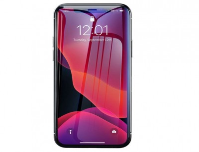 محافظ صفحه شیشه ای ضد اشعه تمام شیشه Baseus 0.3 mm SGAPIPH58-LF02 برای iPX/XS/11 Pro 5.8inch
