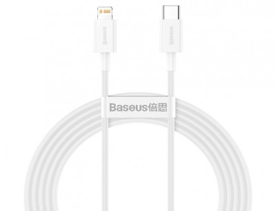 کابل و لایتنینگ فست شارژ Type-C به IP دو متری بیسوس Baseus Superior Series Data Cable CATLYS-C02 با توان 20 وات