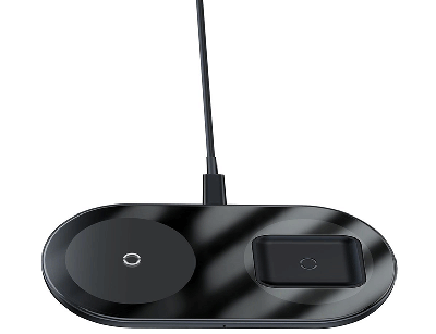 شارژر بی سیم بیسوس  Baseus Simple 2in1 Wireless Charger Pro Edition For Phones+Pod WXJK-C01