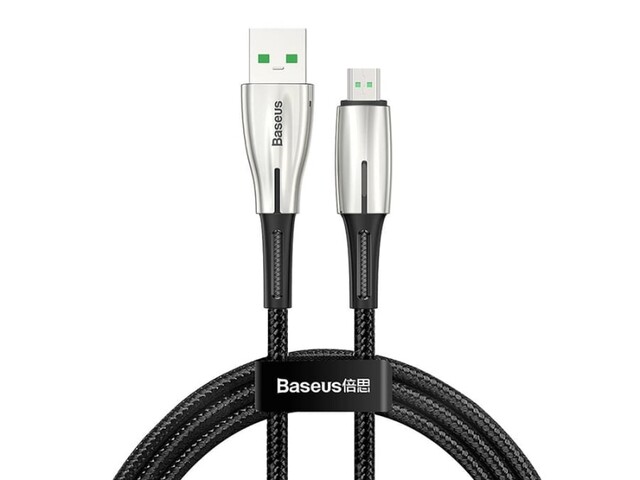 کابل شارژ سریع میکرو یو اس بی بیسوس Baseus Water Drop Quick Charge Micro USB Cable 1m