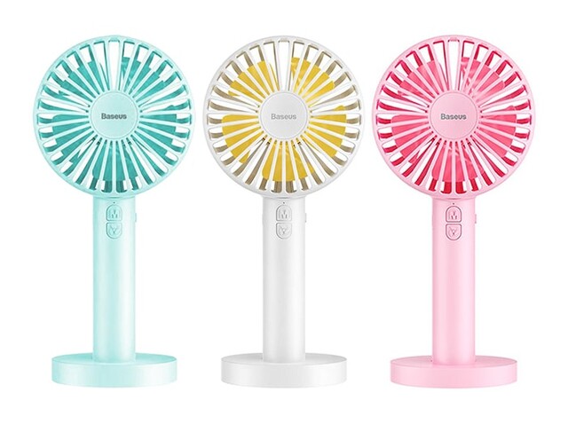 پنکه قابل شارژ دستی و رومیزی بیسوس Baseus Macarons Fan