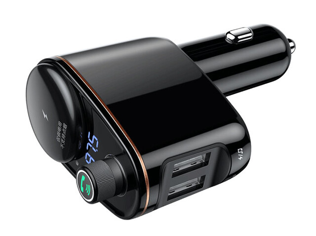 شارژر فندکی با قابلیت پخش موسیقی و تماس Baseus Locomotive Bluetooth MP3 Vehicle Charger