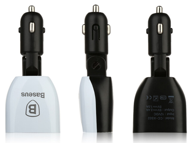 شارژر فندکی سریع بیسوس Baseus Smart Series Auto Voltage Monitoring