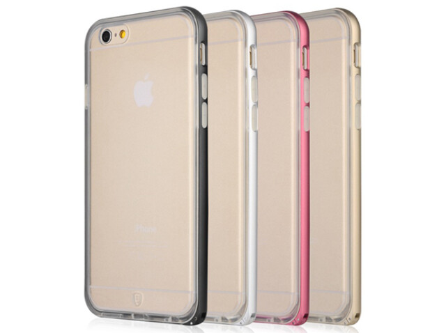 محافظ ژله ای و بامپر فلزی بیسوس آیفون Baseus Fusion Case Apple iPhone 6/6s