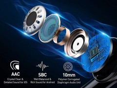هدفون بی سیم Baseus SIMU ANC True S1 Black