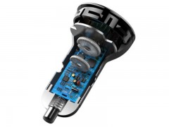 شارژر فندکی سریع اتومبیل بیسوسBaseus Superme Digital Display PPS Dual Quick Charger Car