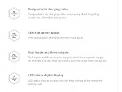 پاوربانک Baseus Mini S 3A Power Bank 10000mAh (با کابل Type-C)
