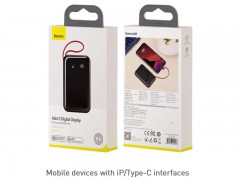 پاور بانک  Baseus Mini S 3A Power Bank 10000mAh (با کابل IP)