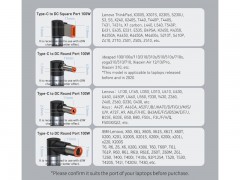 کابل شارژ لپ تاپ لنوو سری مغناطیسی Baseus zinc magnetic series lenovo laptop charging cable type-C to DC square port 100W 2m