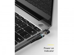 قیمت کابل شارژ مغناطیسی لپ تاپ لنوو سری گرد (5.5 * 2.5 میلی متر)Baseus zinc lenovo type-C to DC  به طول 2 متر توان 100 وات
