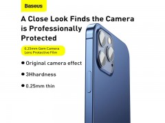 محافظ لنز دوربین  Baseus 0.25 mm Gem SGAPIPH61P-JT02 برای iP Pro 6.1/6.7inch 2020 (بسته 2 عددی)